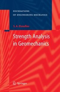 Cover image: Strength Analysis in Geomechanics 9783540370529