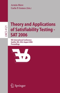 Cover image: Theory and Applications of Satisfiability Testing - SAT 2006 1st edition 9783540372066