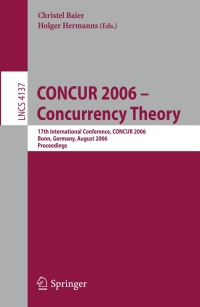 Cover image: CONCUR 2006 - Concurrency Theory 1st edition 9783540373766