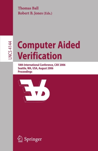 Cover image: Computer Aided Verification 1st edition 9783540374060