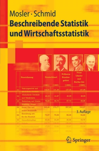 Imagen de portada: Beschreibende Statistik und Wirtschaftsstatistik 3rd edition 9783540374589
