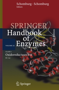 Cover image: Class 1 Oxidoreductases VII 2nd edition 9783540238485