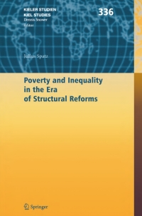 Titelbild: Poverty and Inequality in the Era of Structural Reforms: The Case of Bolivia 9783540308942