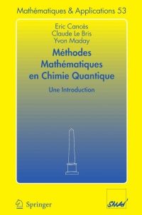Imagen de portada: Méthodes mathématiques en chimie quantique. Une introduction 9783540309963