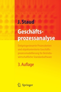 Imagen de portada: Geschäftsprozessanalyse 3rd edition 9783540245100