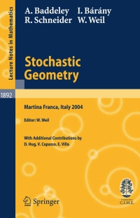 Cover image: Stochastic Geometry 9783540381747