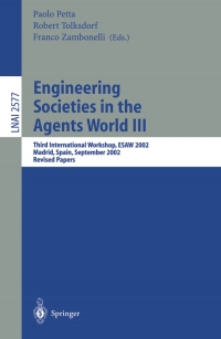 表紙画像: Engineering Societies in the Agents World III 1st edition 9783540140092