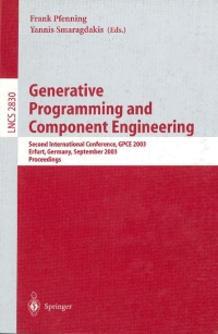 Cover image: Generative Programming and Component Engineering 1st edition 9783540201021