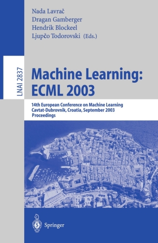 Immagine di copertina: Machine Learning: ECML 2003 1st edition 9783540201212