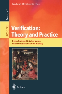 Cover image: Verification: Theory and Practice 1st edition 9783540210023