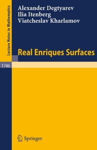 Cover image: Real Enriques Surfaces 9783540410881