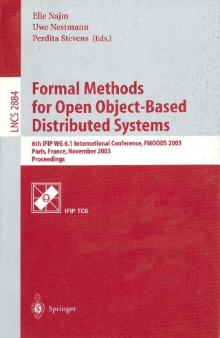 Omslagafbeelding: Formal Methods for Open Object-Based Distributed Systems 1st edition 9783540204916