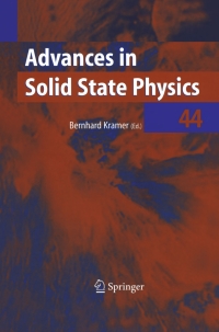 صورة الغلاف: Advances in Solid State Physics 1st edition 9783540211488
