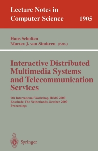 Cover image: Interactive Distributed Multimedia Systems and Telecommunication Services 1st edition 9783540411307