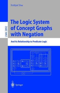 صورة الغلاف: The Logic System of Concept Graphs with Negation 9783540206071
