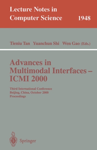 Titelbild: Advances in Multimodal Interfaces - ICMI 2000 1st edition 9783540411802