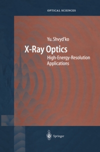 Cover image: X-Ray Optics 9783540214847