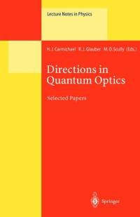 Titelbild: Directions in Quantum Optics 1st edition 9783540411871