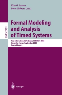 Cover image: Formal Modeling and Analysis of Timed Systems 1st edition 9783540216711