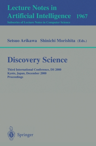 Titelbild: Discovery Science 1st edition 9783540413523