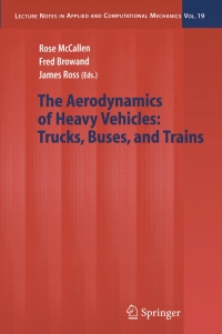 Omslagafbeelding: The Aerodynamics of Heavy Vehicles: Trucks, Buses, and Trains 1st edition 9783540220886