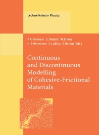 Cover image: Continuous and Discontinuous Modelling of Cohesive-Frictional Materials 1st edition 9783540415251