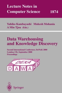 表紙画像: Data Warehousing and Knowledge Discovery 1st edition 9783540679806
