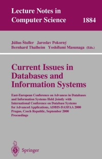 表紙画像: Current Issues in Databases and Information Systems 1st edition 9783540679776