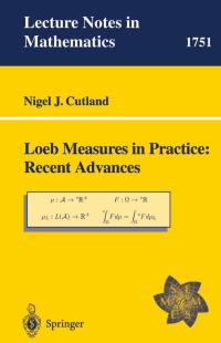 Titelbild: Loeb Measures in Practice: Recent Advances 9783540413844