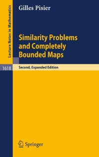 Titelbild: Similarity Problems and Completely Bounded Maps 2nd edition 9783540415244