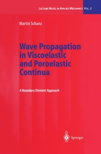 Titelbild: Wave Propagation in Viscoelastic and Poroelastic Continua 9783540416326