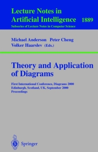Titelbild: Theory and Application of Diagrams 1st edition 9783540679158