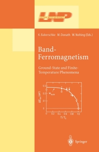 Imagen de portada: Band-Ferromagnetism 1st edition 9783540423898