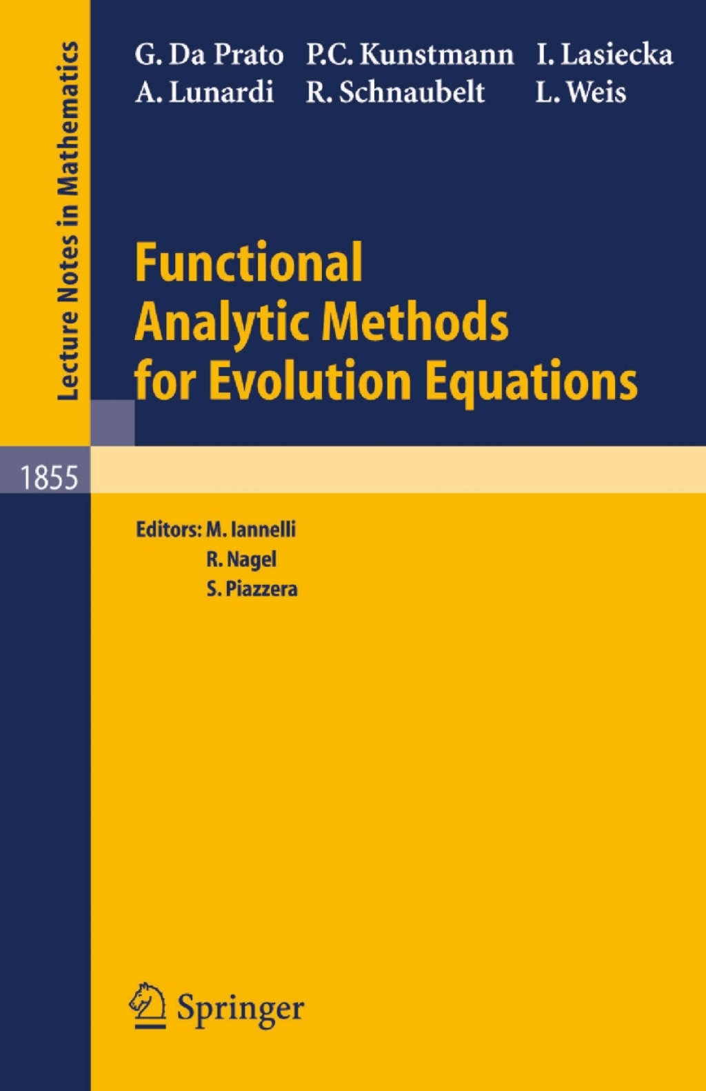 Functional Analytic Methods for Evolution Equations (eBook)