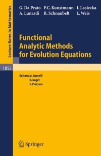 Cover image: Functional Analytic Methods for Evolution Equations 9783540230304
