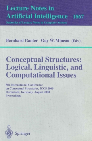 Cover image: Conceptual Structures: Logical, Linguistic, and Computational Issues 1st edition 9783540678595