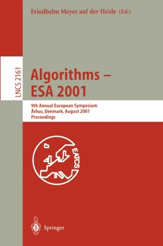 Cover image: Algorithms - ESA 2001 1st edition 9783540424932