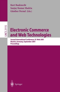 Omslagafbeelding: Electronic Commerce and Web Technologies 1st edition 9783540425175