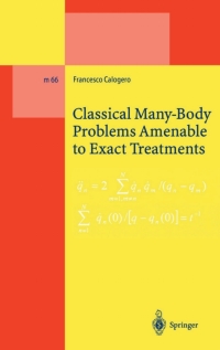 Cover image: Classical Many-Body Problems Amenable to Exact Treatments 9783540417644