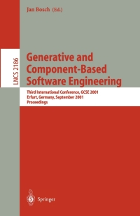 Cover image: Generative and Component-Based Software Engineering 1st edition 9783540425465