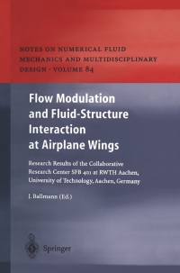 Cover image: Flow Modulation and Fluid—Structure Interaction at Airplane Wings 1st edition 9783540402091