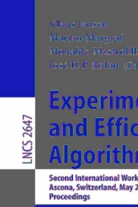 Imagen de portada: Experimental and Efficient Algorithms 1st edition 9783540402053