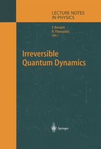 Imagen de portada: Irreversible Quantum Dynamics 1st edition 9783540402237