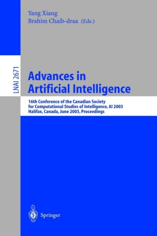 Cover image: Advances in Artificial Intelligence 1st edition 9783540403005