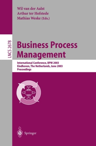 Imagen de portada: Business Process Management 1st edition 9783540403180