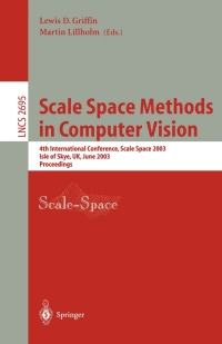 Imagen de portada: Scale Space Methods in Computer Vision 1st edition 9783540403685