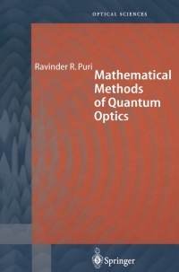 Cover image: Mathematical Methods of Quantum Optics 9783642087325