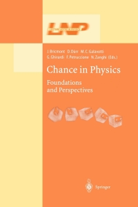 Imagen de portada: Chance in Physics 1st edition 9783540420569