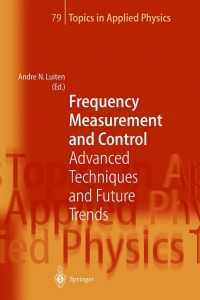 Imagen de portada: Frequency Measurement and Control 1st edition 9783540676942