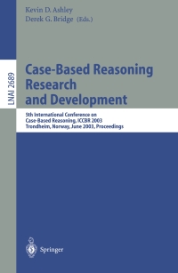 Cover image: Case-Based Reasoning Research and Development 1st edition 9783540404330
